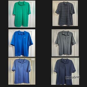 Nike Men's Polo Shirts - 6 Shirts Size Medium